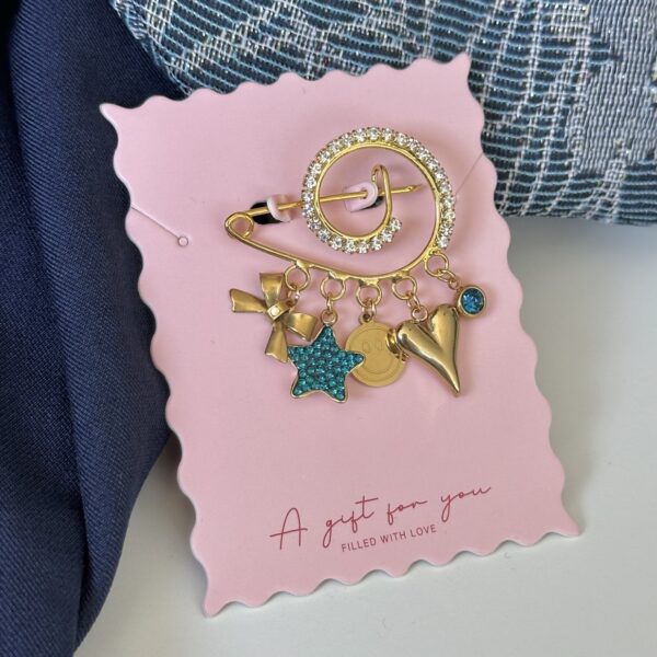 Broche blue star