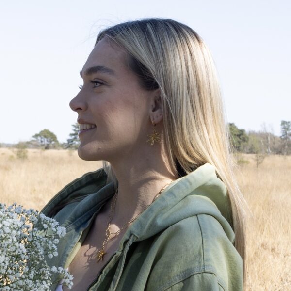 Flower bomb earrings
