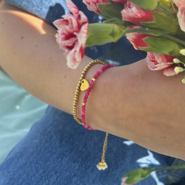 Pink bracelet set
