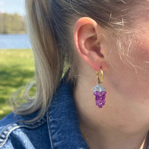 Grape earrings