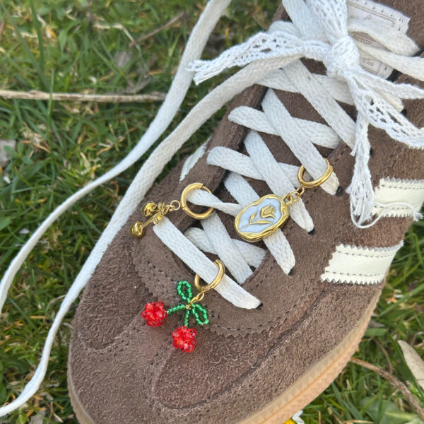 Golden cherry charm