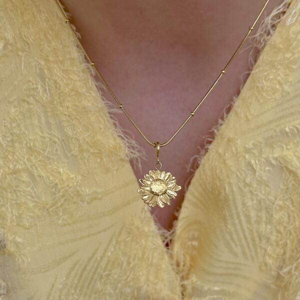 Sunflower necklace
