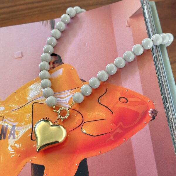 Beige Beaded Necklace