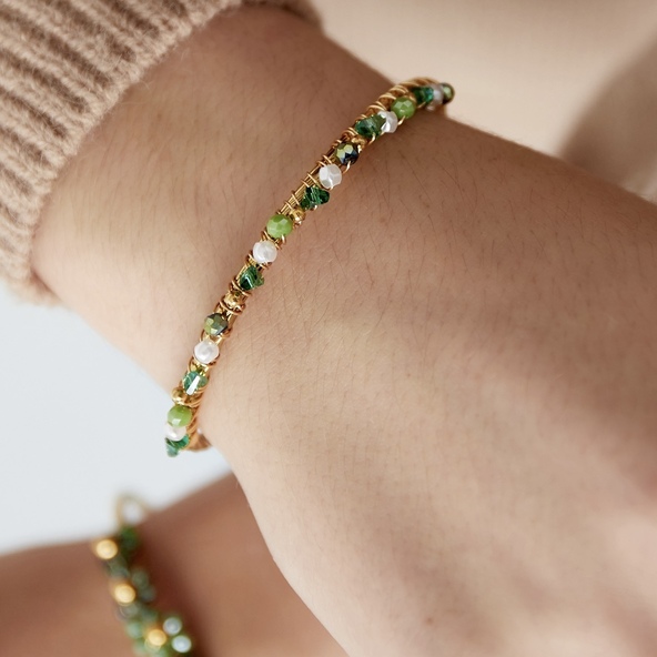 Beaded bangle