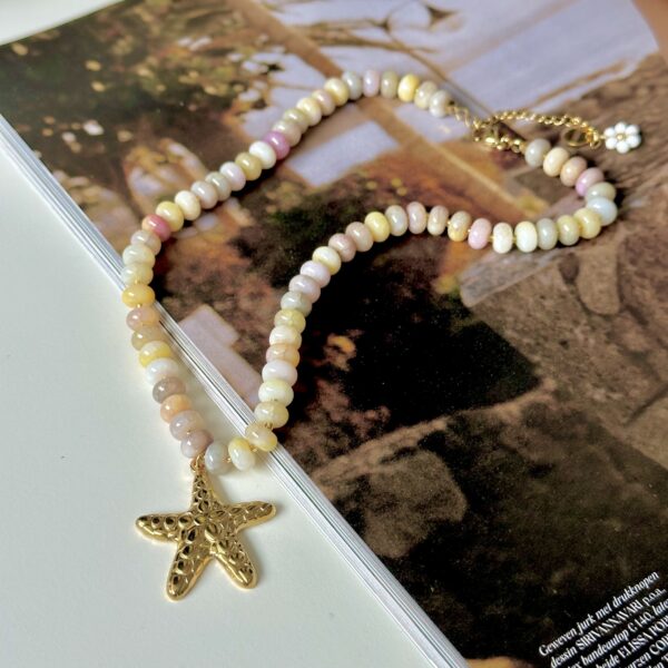Beaded beach necklace