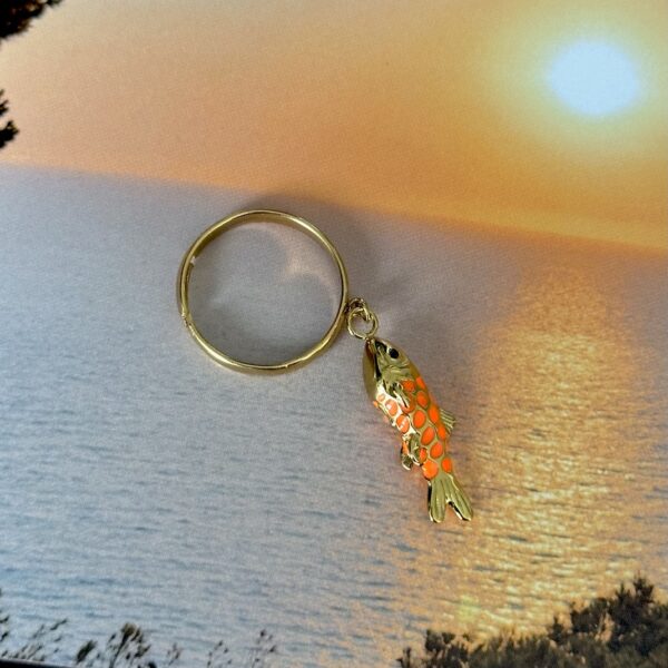 Orange Fish ring