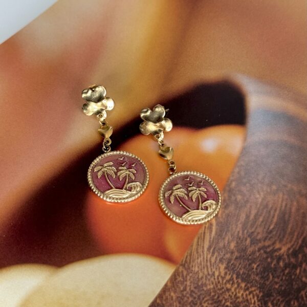 Palm tree earrings