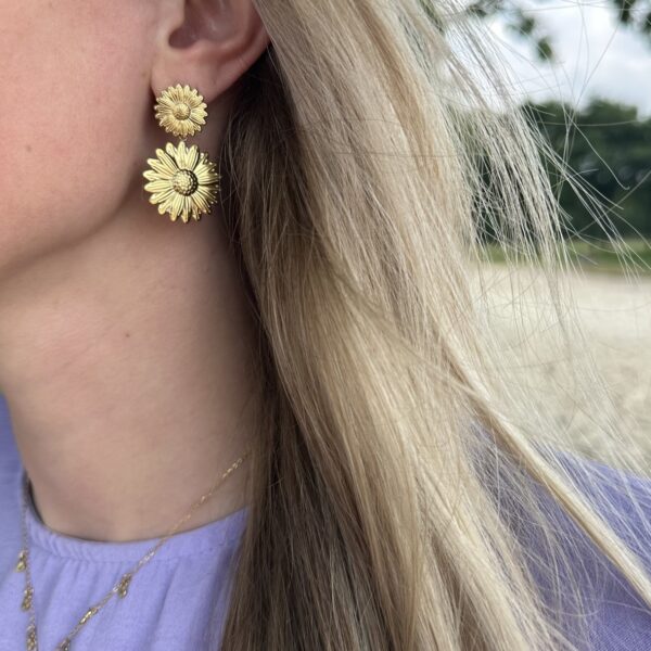 Sunflower earrings